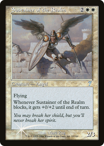 Sustainer of the Realm (7ED-52★) - Seventh Edition Foil