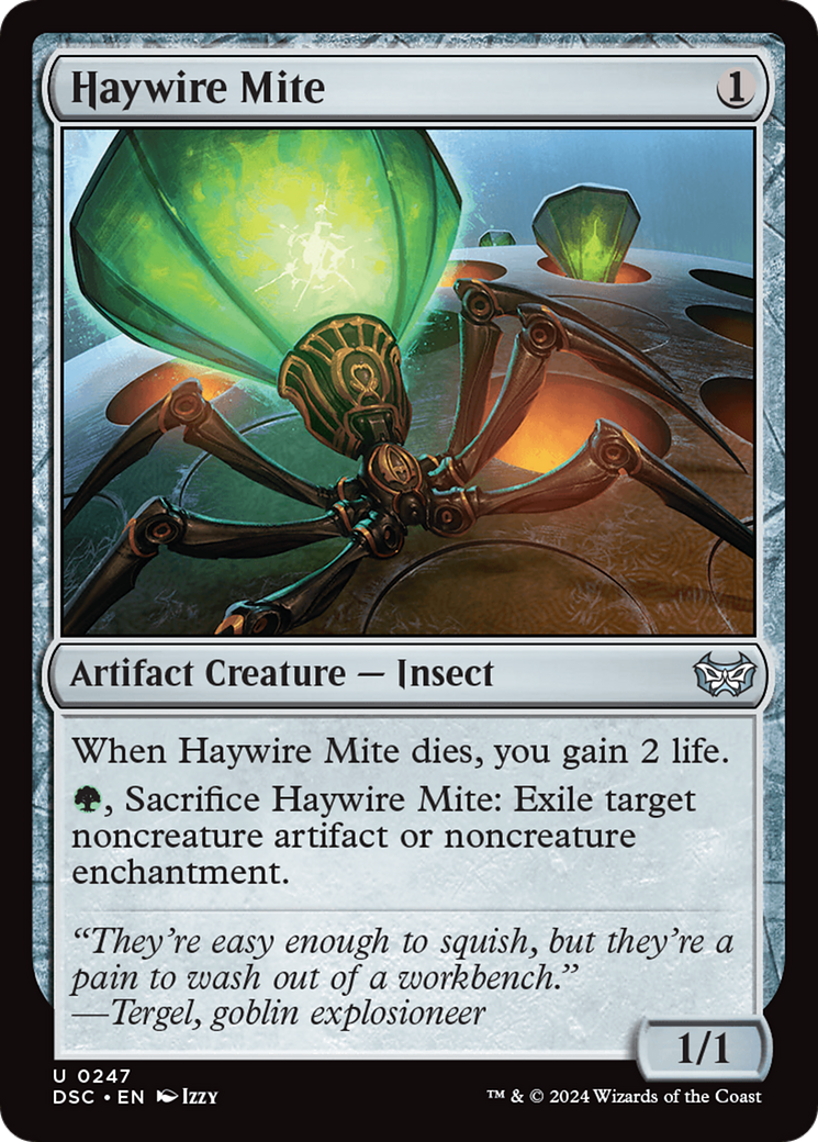 Haywire Mite (DSC-247)  - Duskmourn: House of Horror Commander