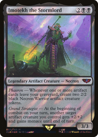 Imotekh the Stormlord (Surge Foil) (40K-005)  Foil - Warhammer 40,000 Commander