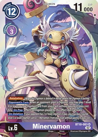 Minervamon (BT10-083) - Xros Encounter Foil