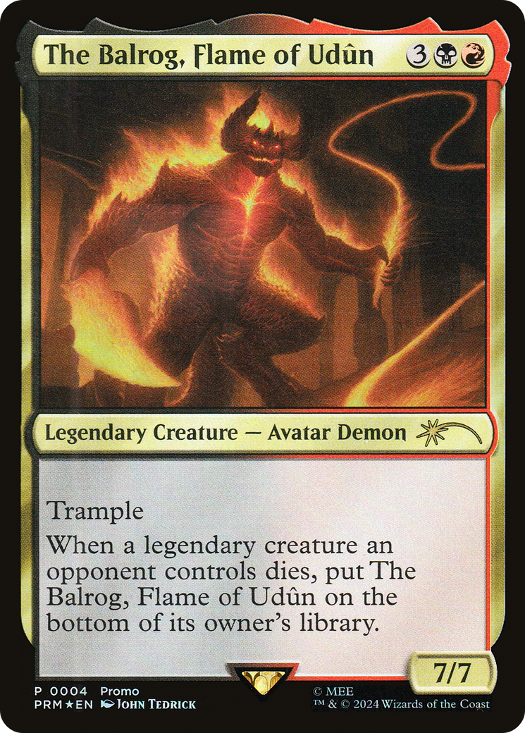 The Balrog, Flame of Udun (UMP-004)  Foil - Tales of Middle-earth Deluxe Commander Kit