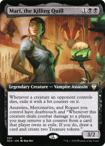 Mari, the Killing Quill (Extended Art) (NCC-097)  - New Capenna Commander: (Extended Art)