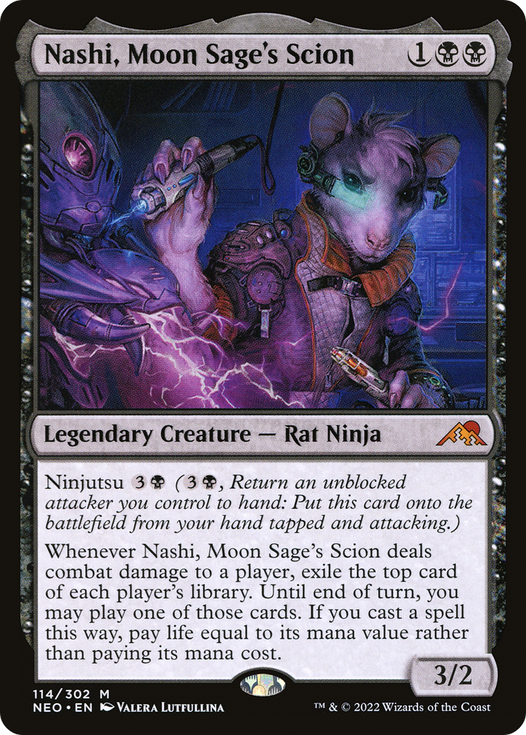 Nashi, Moon Sage's Scion (NEO-114)  - Kamigawa: Neon Dynasty