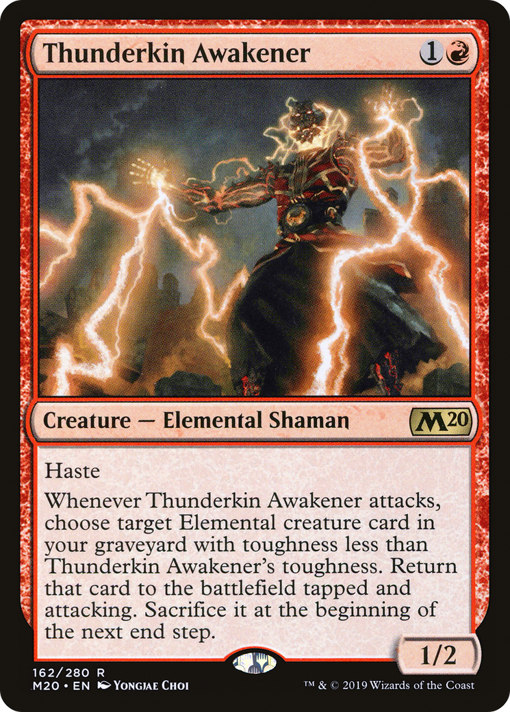 Thunderkin Awakener (M20-162)  Foil - Core Set 2020