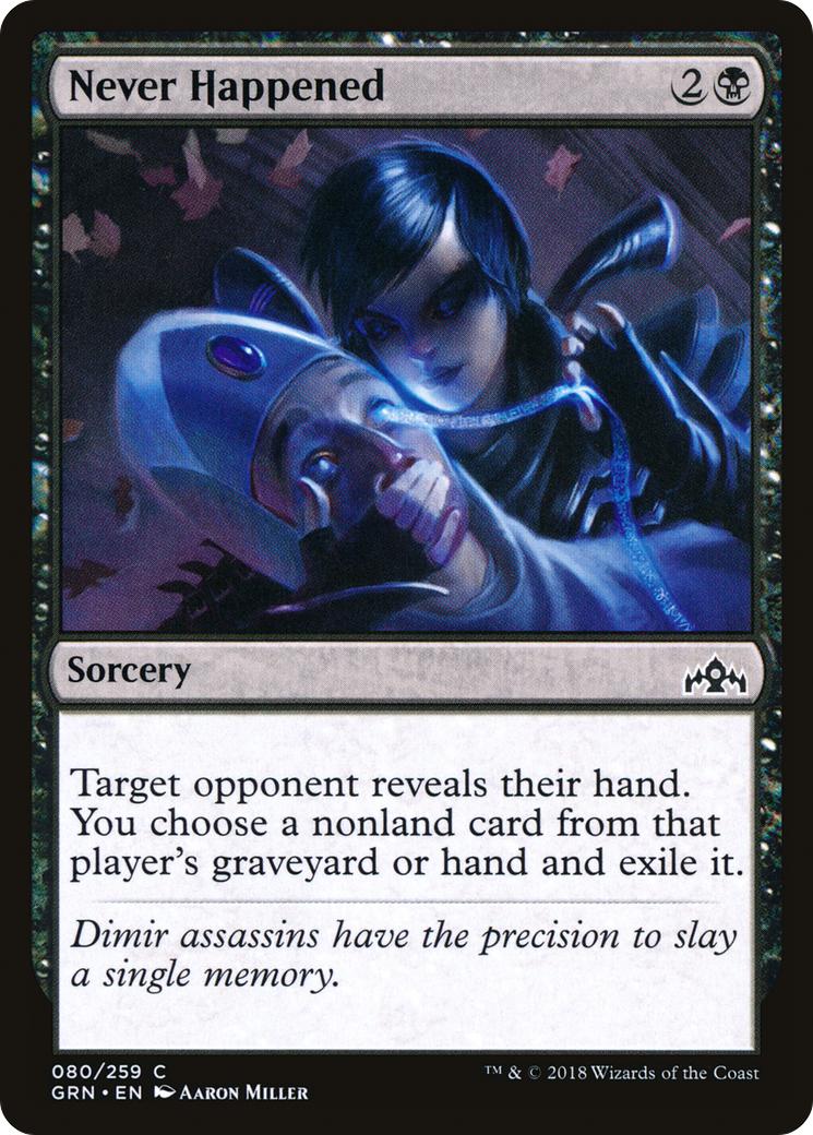 Never Happened (GRN-080)  Foil - Guilds of Ravnica