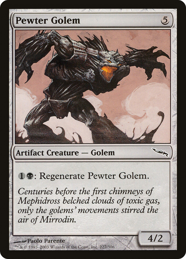 Pewter Golem (MRD-227)  - Mirrodin