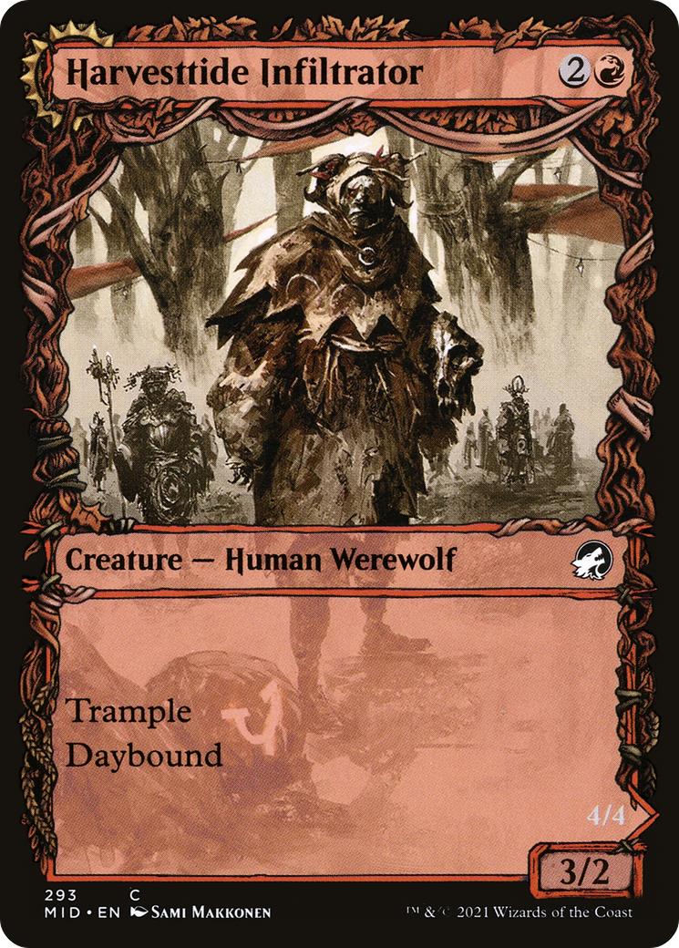 Harvesttide Infiltrator (Showcase) (MID-293)  - Innistrad: Midnight Hunt: (Showcase, Double Faced Transform)