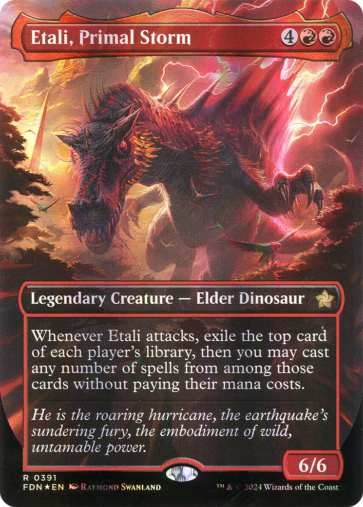 Etali, Primal Storm (Borderless) (Mana Foil) (FDN-391)  Foil - Foundations