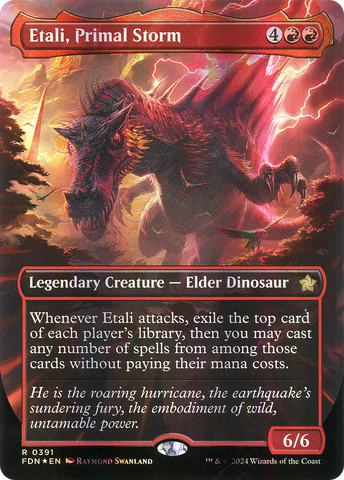 Etali, Primal Storm (Borderless) (Mana Foil) (FDN-391)  Foil - Foundations