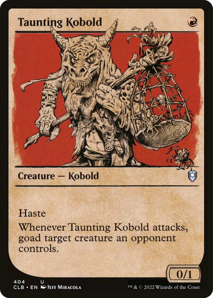 Taunting Kobold (Showcase) (CLB-404)  - Commander Legends: Battle for Baldur's Gate: (Showcase)