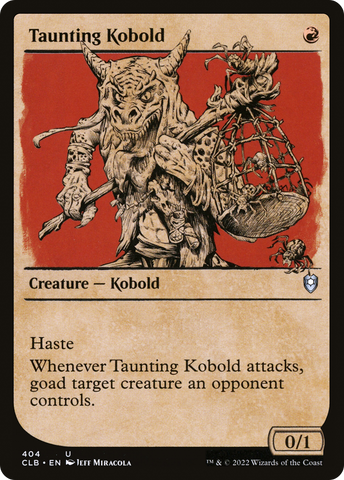 Taunting Kobold (Showcase) (CLB-404)  - Commander Legends: Battle for Baldur's Gate: (Showcase)