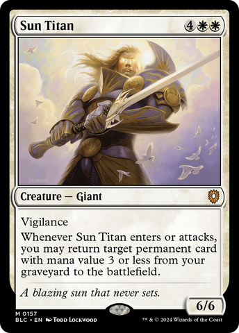 Sun Titan (BLC-157)  - Bloomburrow Commander