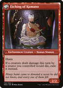 Kumano Faces Kakkazan (NEO-152)  - Kamigawa: Neon Dynasty: (fandfc, enchantment)