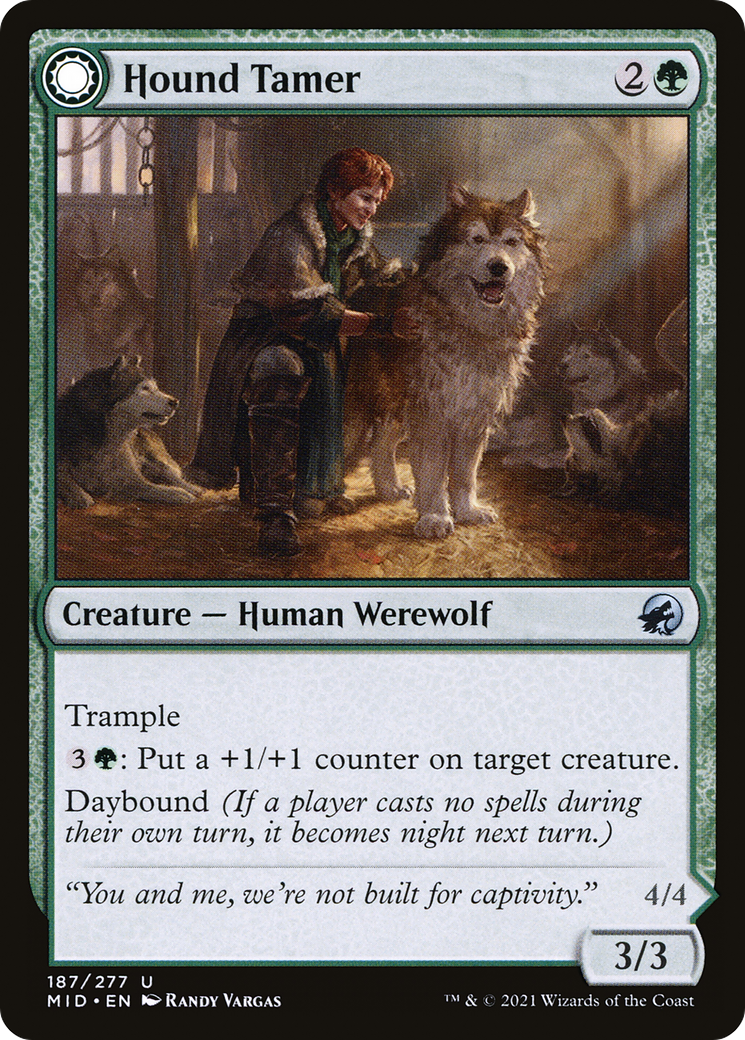 Hound Tamer (MID-187)  Foil - Innistrad: Midnight Hunt: (Double Faced Transform)
