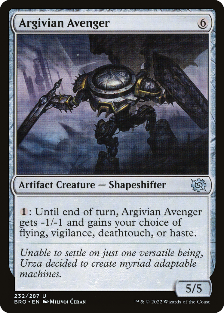 Argivian Avenger (BRO-232)  - The Brothers' War