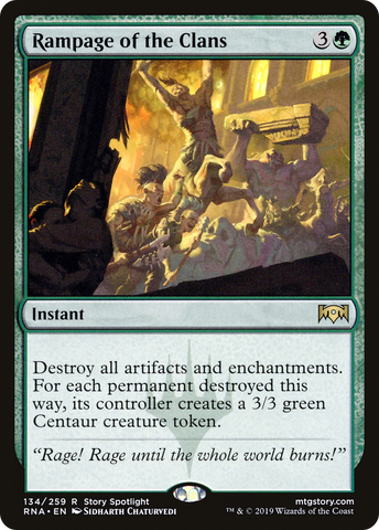 Rampage of the Clans (RNA-134)  - Ravnica Allegiance