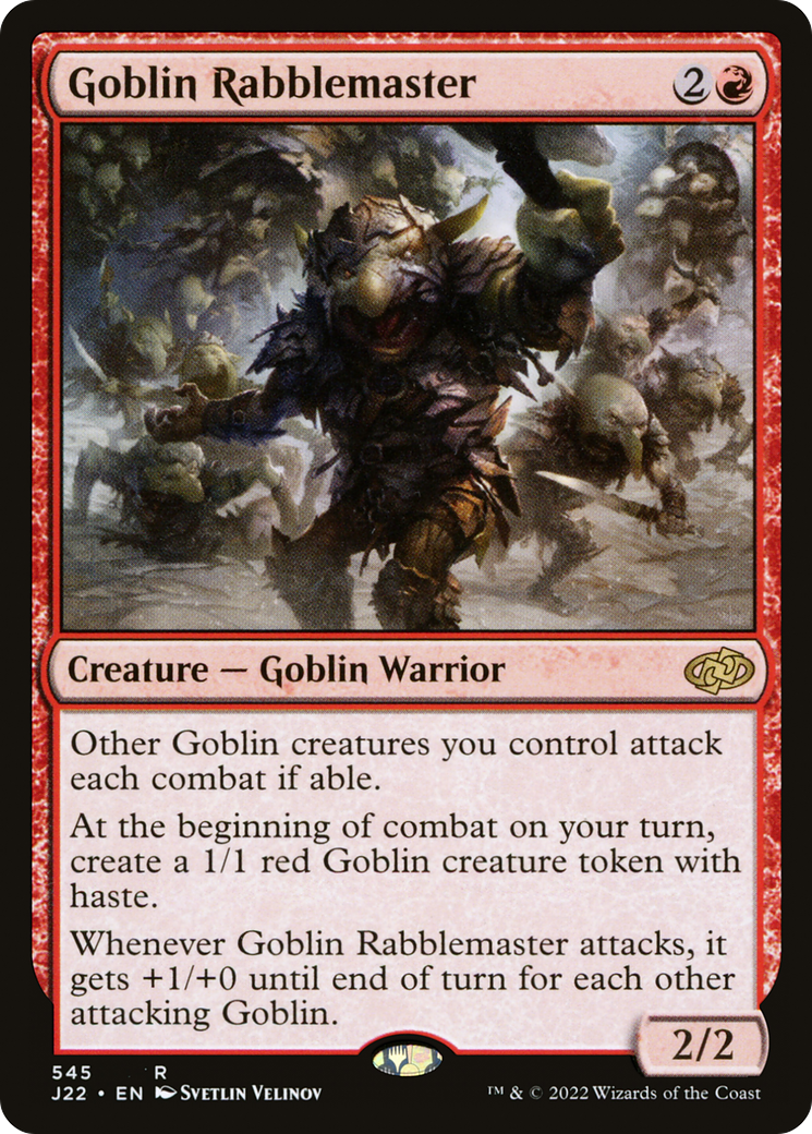 Goblin Rabblemaster (J22-545)  - Jumpstart 2022