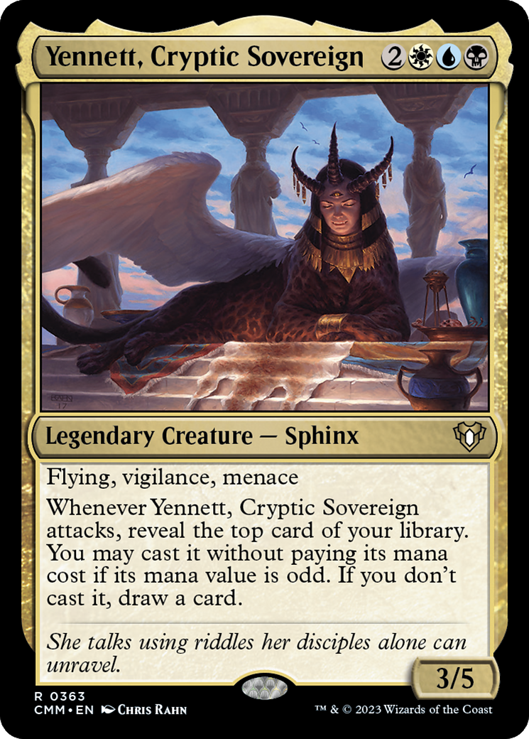 Yennett, Cryptic Sovereign (CMM-363)  Foil - Commander Masters