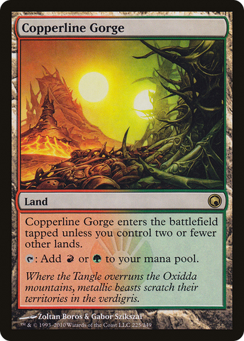 Copperline Gorge (SOM-225)  - Scars of Mirrodin