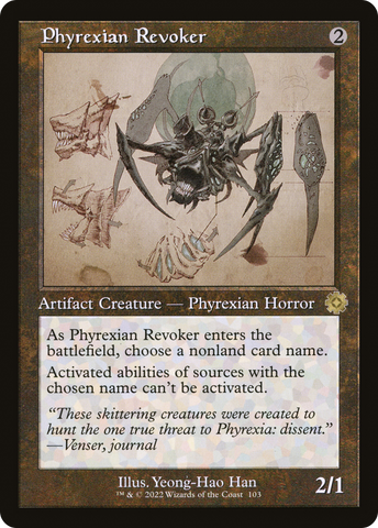 Phyrexian Revoker (Schematic) (BRR-103)  - The Brothers' War Retro Artifacts