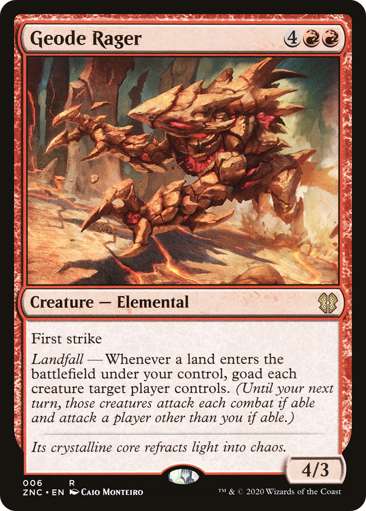 Geode Rager (ZNC-006)  - Zendikar Rising Commander