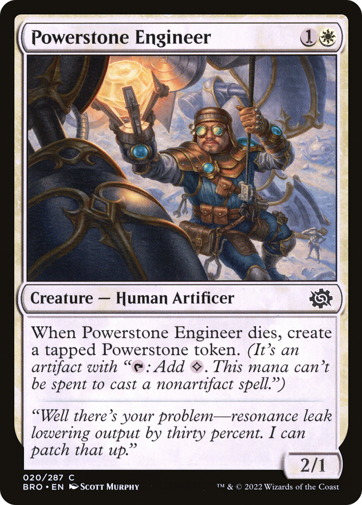 Powerstone Engineer (BRO-020)  Foil - The Brothers' War