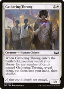 Gathering Throng (SNC-013)  Foil - Streets of New Capenna