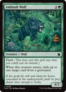 Ambush Wolf (FDN-098)  Foil - Foundations