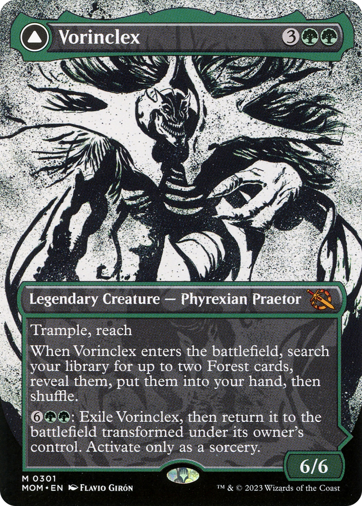 Vorinclex (Showcase) (MOM-301)  Foil - March of the Machine: (Showcase) (Borderless)