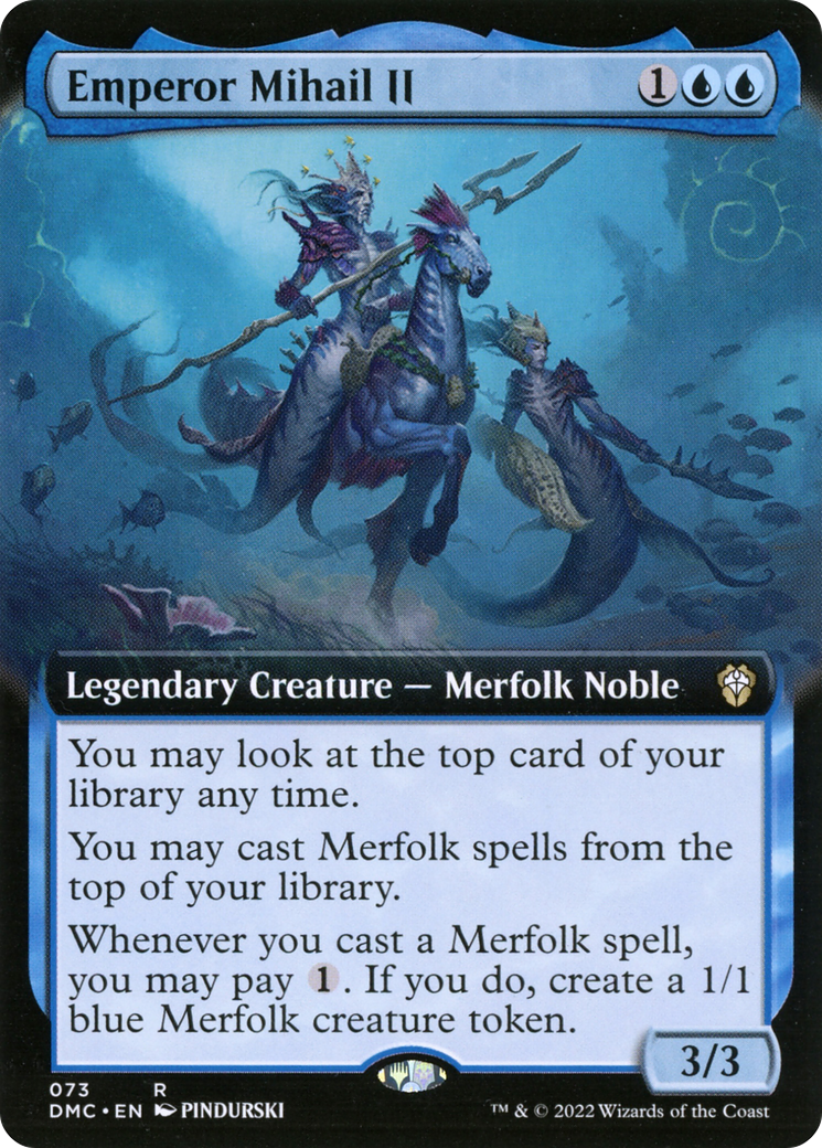 Emperor Mihail II (Extended Art) (DMC-073)  Foil - Dominaria United Commander: (Extended Art)