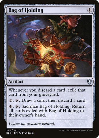 Bag of Holding (CLB-299)  - Commander Legends: Battle for Baldur's Gate