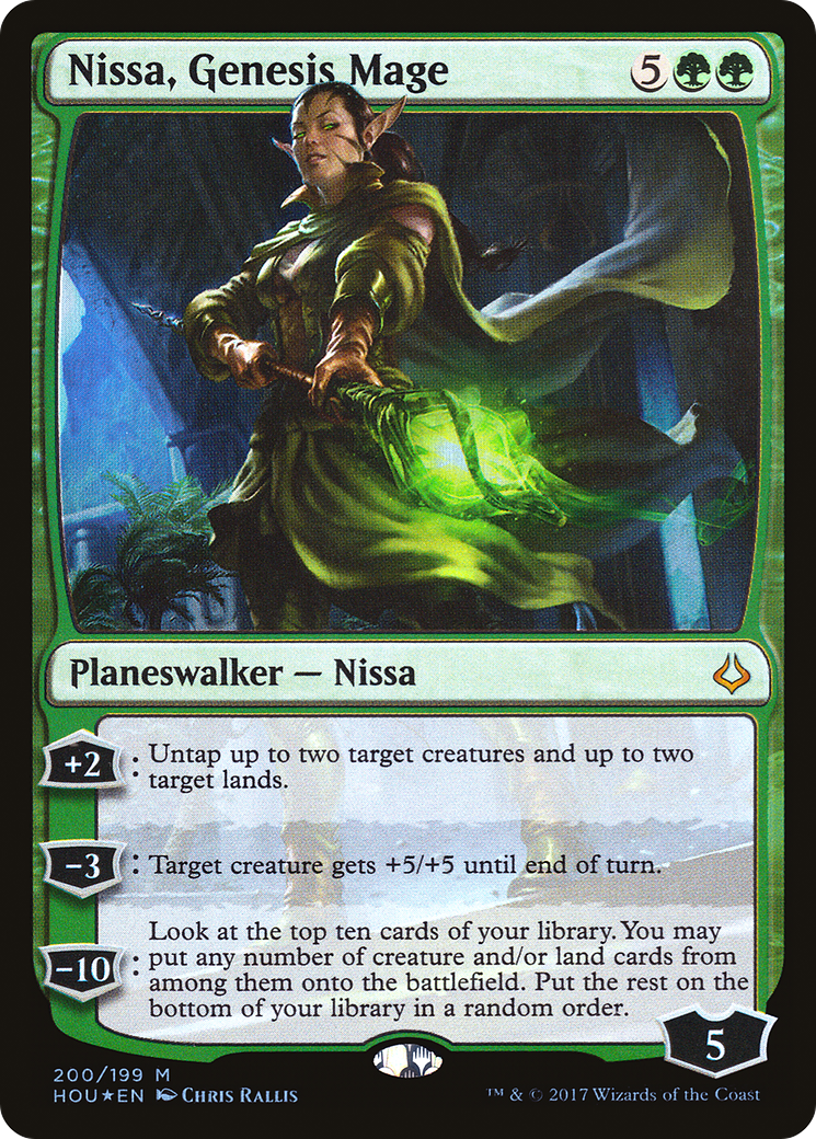 Nissa, Genesis Mage (HOU-200)  Foil - Hour of Devastation