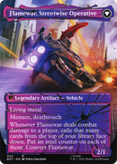 Flamewar, Brash Veteran (Shattered Glass) (BOT-024) - Transformers: (shatteredglass, convertdfc) (Borderless) Foil