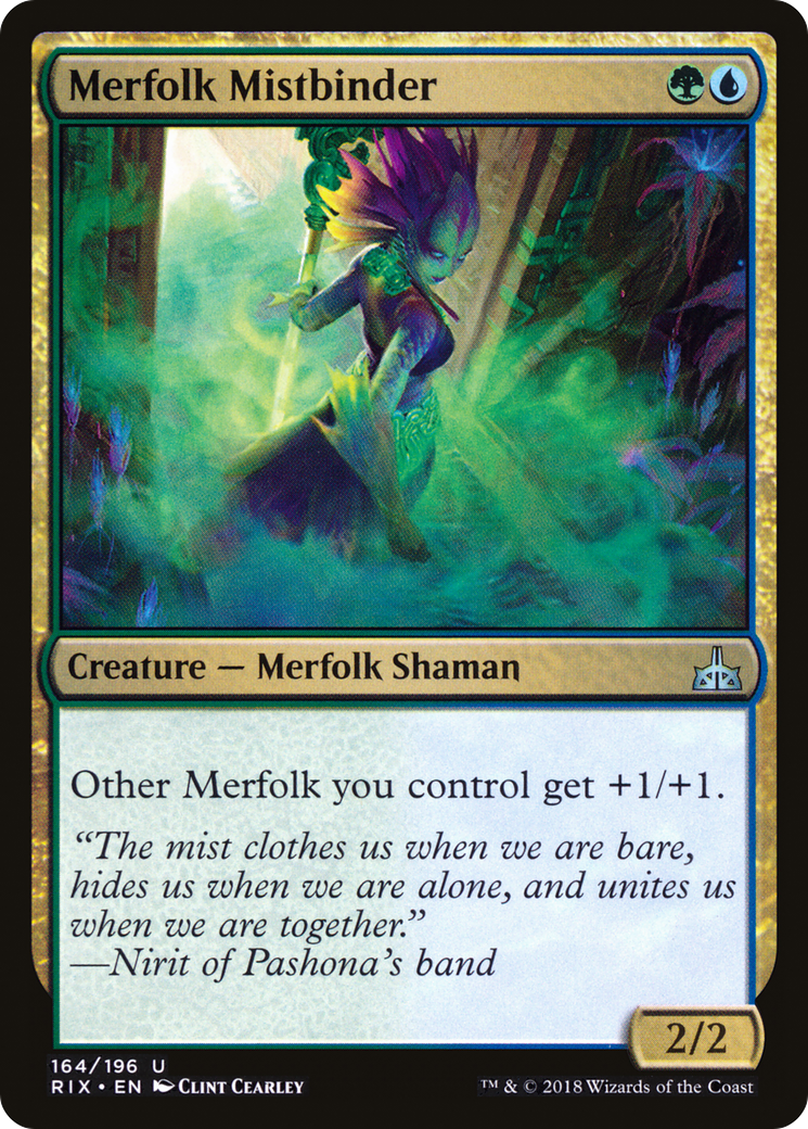 Merfolk Mistbinder (RIX-164)  - Rivals of Ixalan
