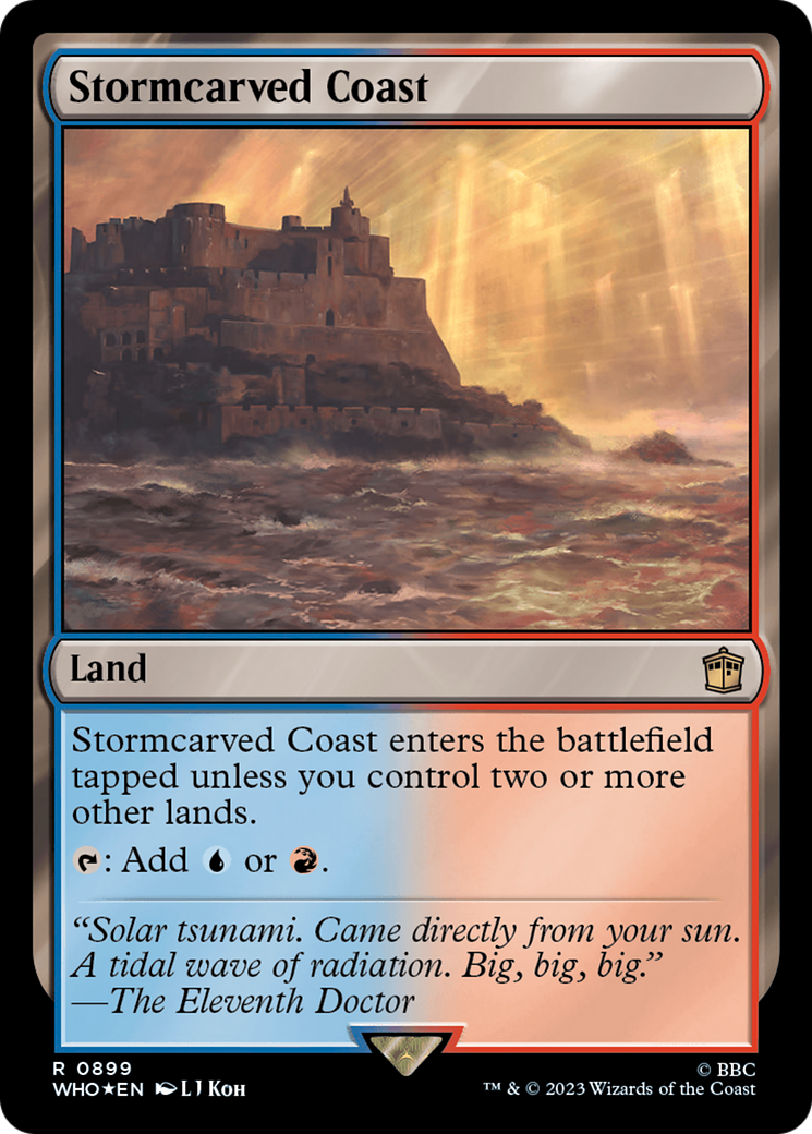 Stormcarved Coast (Surge Foil) (WHO-899)  Foil - Doctor Who