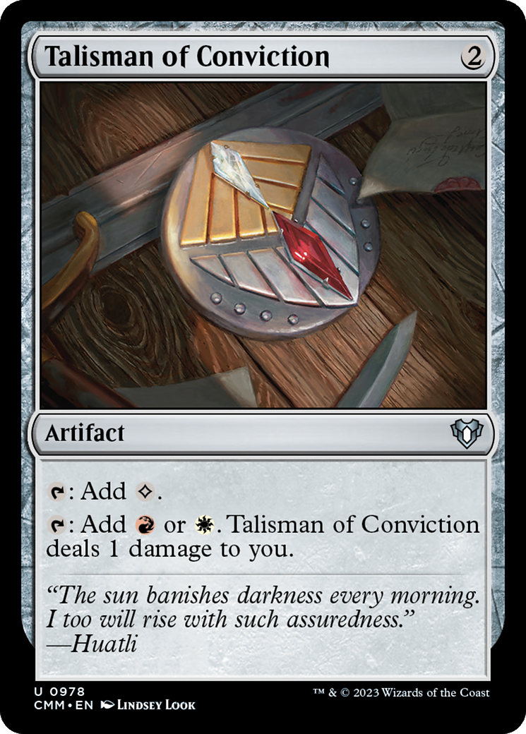 Talisman of Conviction (CMM-978)  - Commander Masters