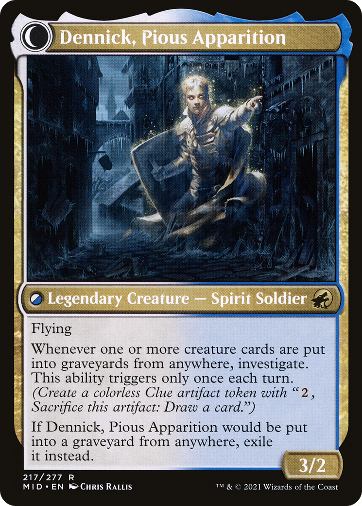 Dennick, Pious Apprentice (LIST-MID-217)  - The List: (Double Faced Transform)
