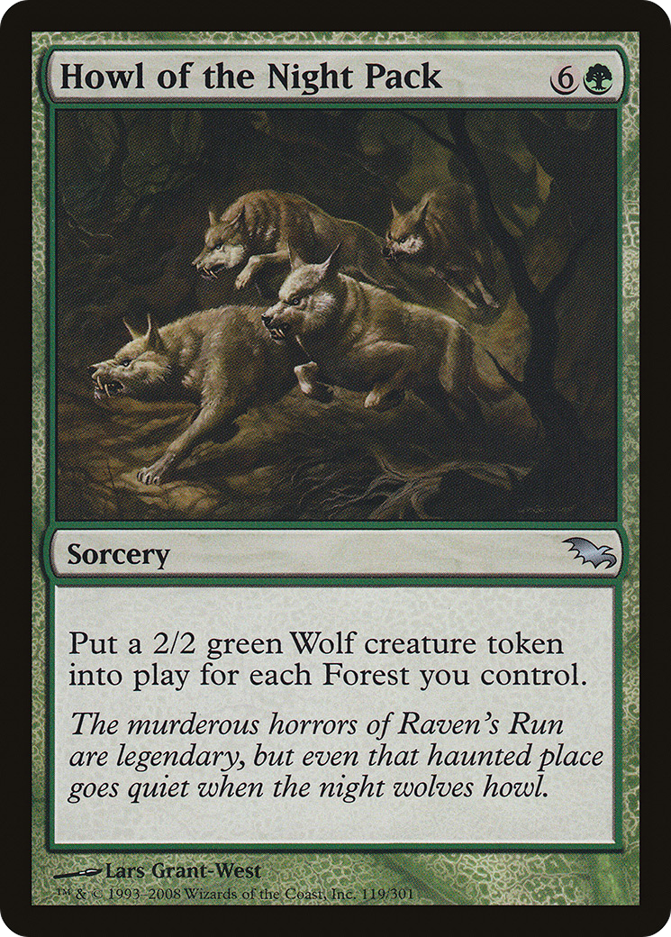 Howl of the Night Pack (SHM-119)  - Shadowmoor