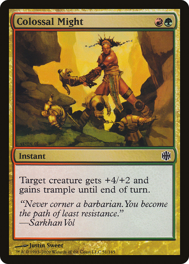 Colossal Might (ARB-051)  Foil - Alara Reborn