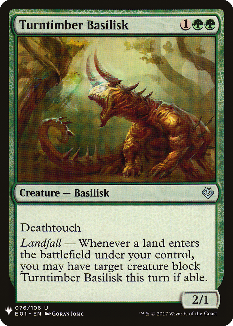 Turntimber Basilisk (LIST-076)  - The List