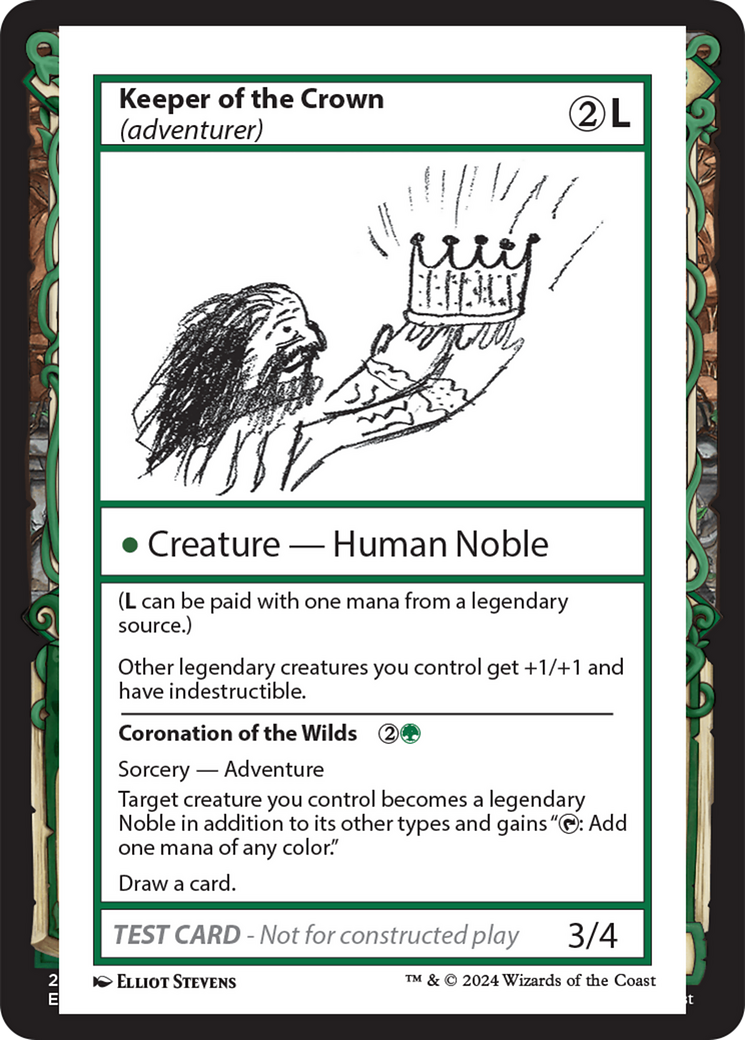 Keeper of the Crown (adventurer) (MB2PC-)  - Mystery Booster 2