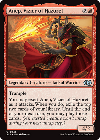 Anep, Vizier of Hazoret (Anime) (J25-046)  - Foundations Jumpstart