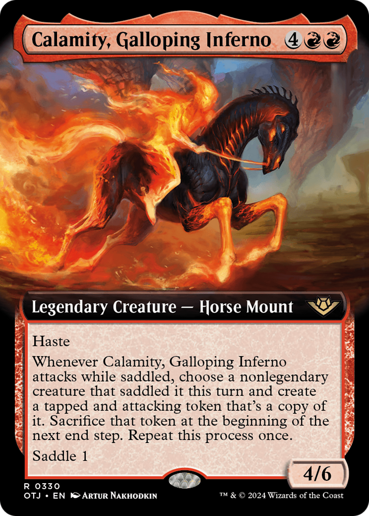 Calamity, Galloping Inferno (Extended Art) (OTJ-330)  Foil - Outlaws of Thunder Junction: (Extended Art)