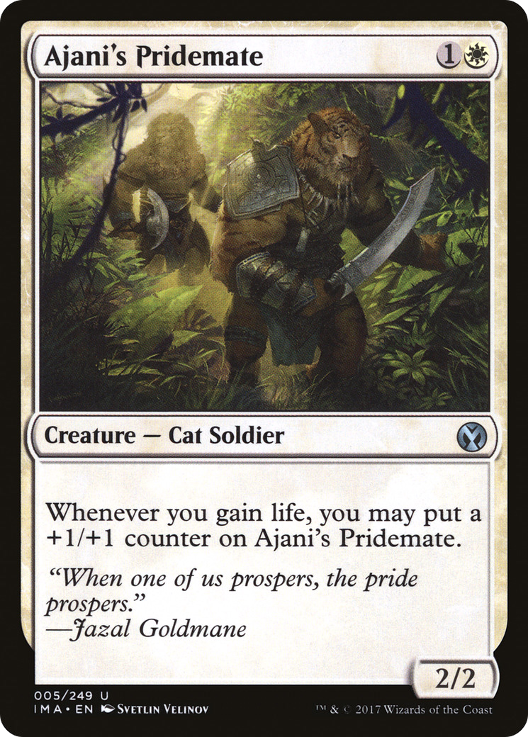 Ajani's Pridemate (IMA-005)  - Iconic Masters