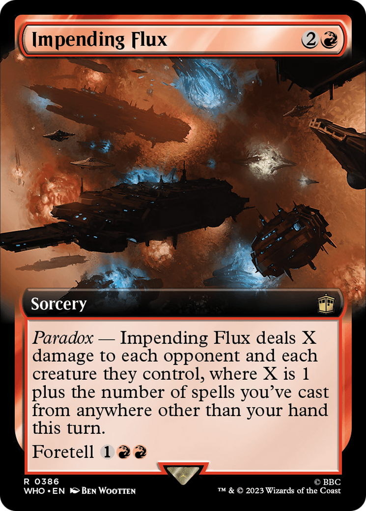 Impending Flux (Extended Art) (WHO-386)  - Doctor Who: (Extended Art)