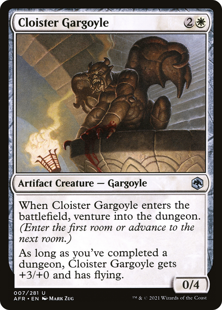Cloister Gargoyle (AFR-007)  - Adventures in the Forgotten Realms