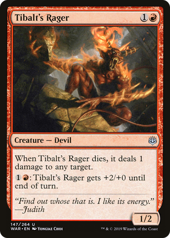 Tibalt's Rager (WAR-147)  - War of the Spark
