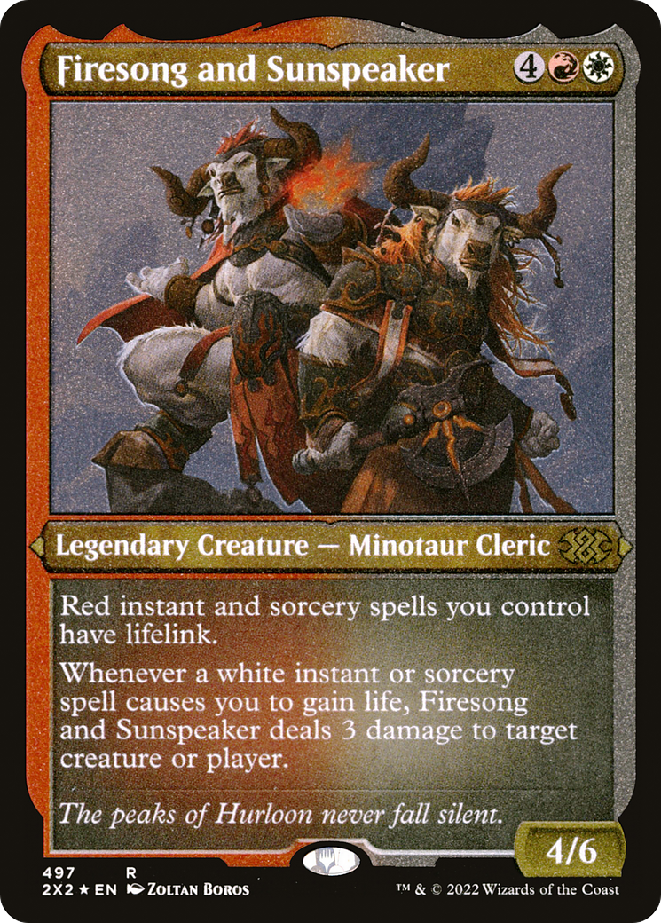 Firesong and Sunspeaker (2X2-497)  Foil - Double Masters 2022