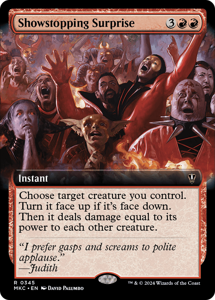 Showstopping Surprise (Extended Art) (MKC-345)  - Murders at Karlov Manor Commander: (Extended Art)