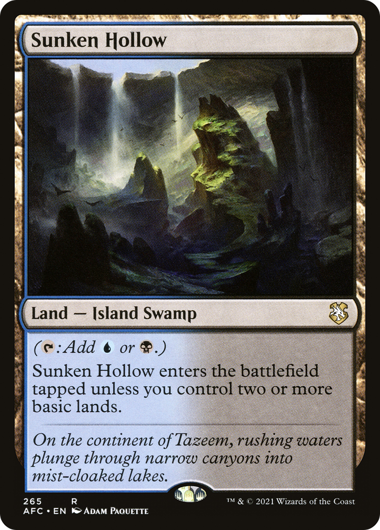 Sunken Hollow (AFC-265)  - Forgotten Realms Commander